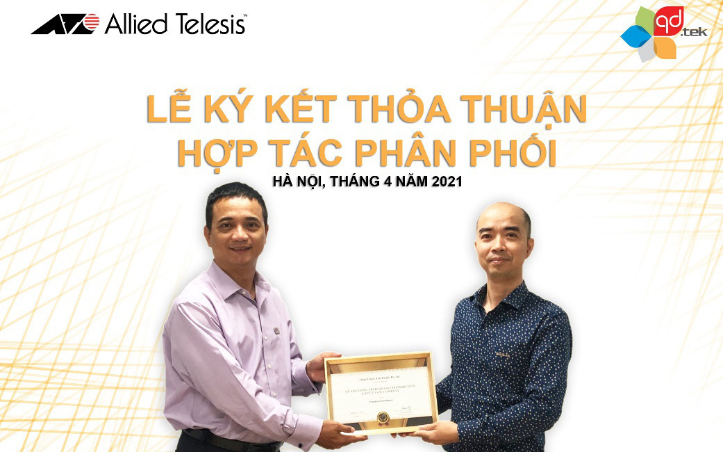 QD.TEK ký thỏa thuận hợp tác phân phối với Allied Telesis Nhật Bản