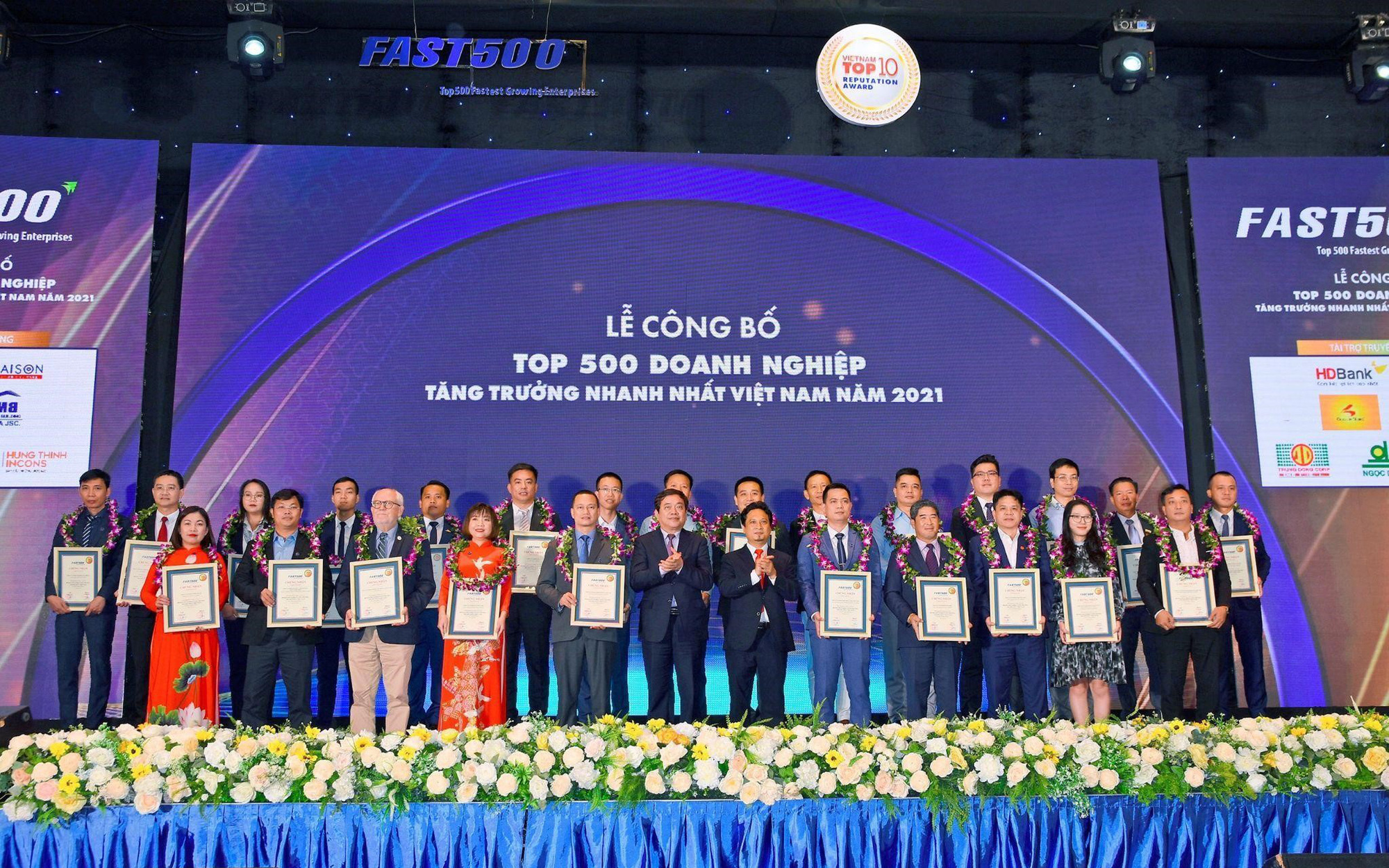 Tập đoàn Ngọc Diệp đạt Top 500 doanh nghiệp tăng trưởng nhanh nhất Việt Nam 2021
