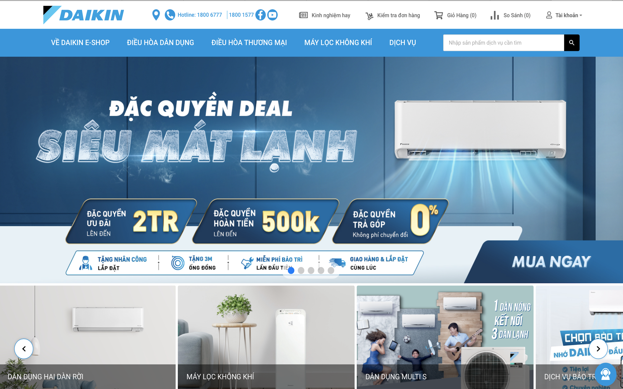 Giải pháp mua sắm điều hòa online an toàn và uy tín thời Covid