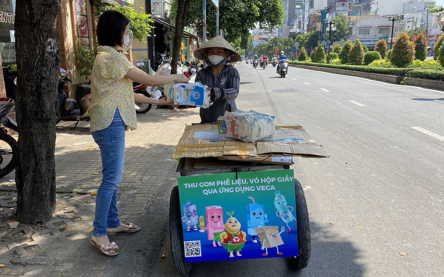 Thu gom vỏ hộp giấy dễ dàng, mọi lúc mọi nơi với ứng dụng VECA