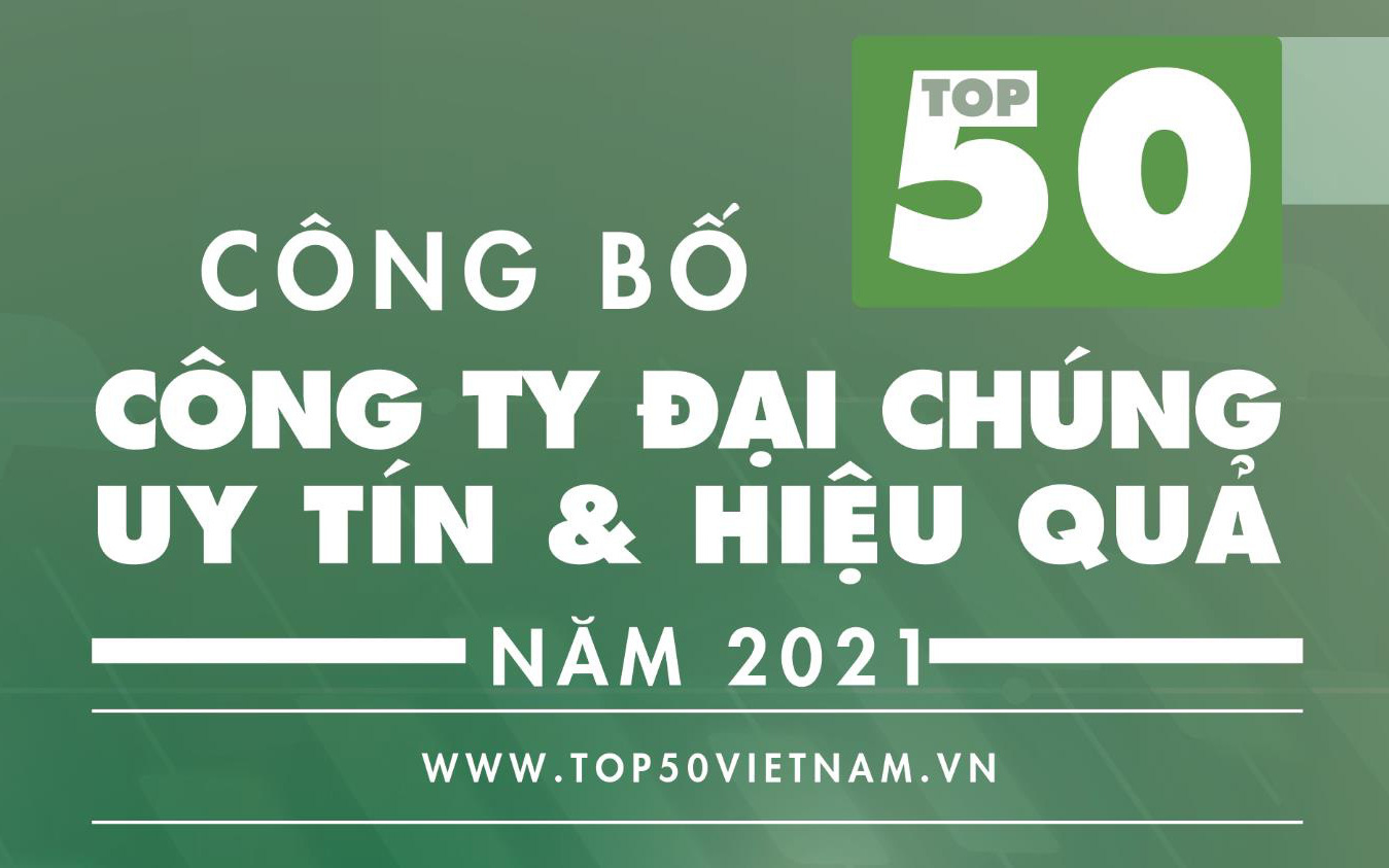 Digiworld lọt Top 50 Công ty Đại chúng uy tín và hiệu quả nhất năm 2021