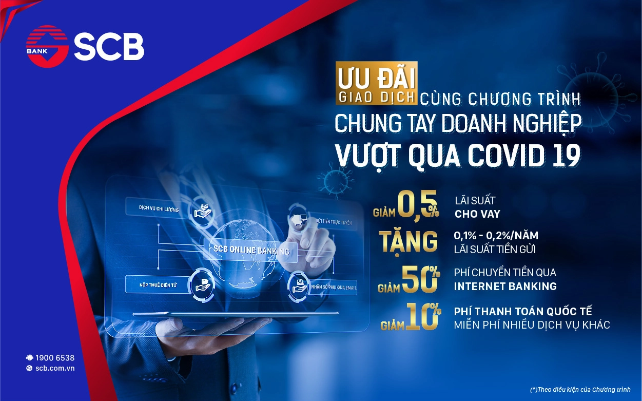 SCB tiếp tục triển khai chương trình hỗ trợ doanh nghiệp bị ảnh hưởng Covid-19