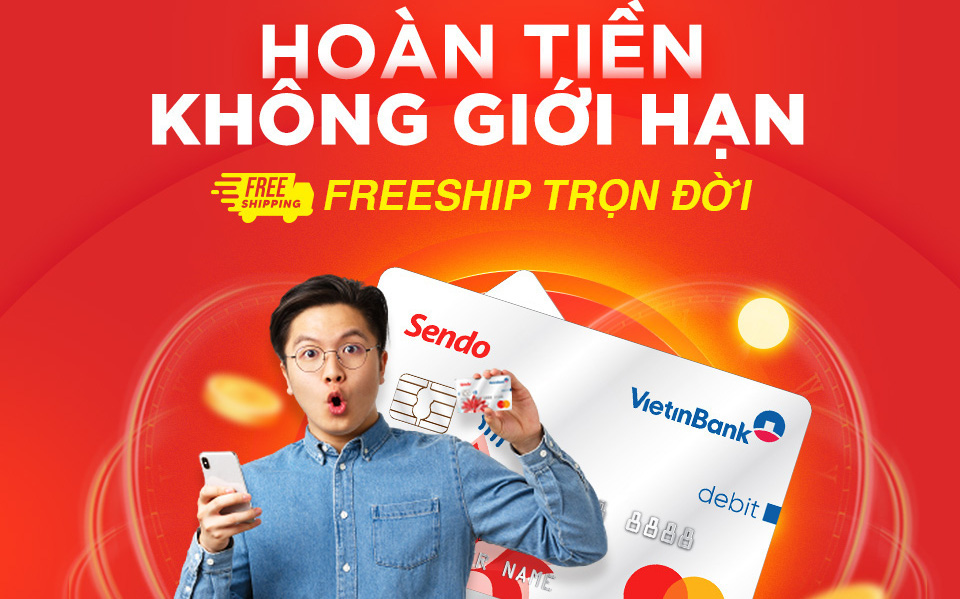 Shippers hoạt động lại, Sendo và Vietinbank hé lộ thẻ thanh toán freeship trọn đời