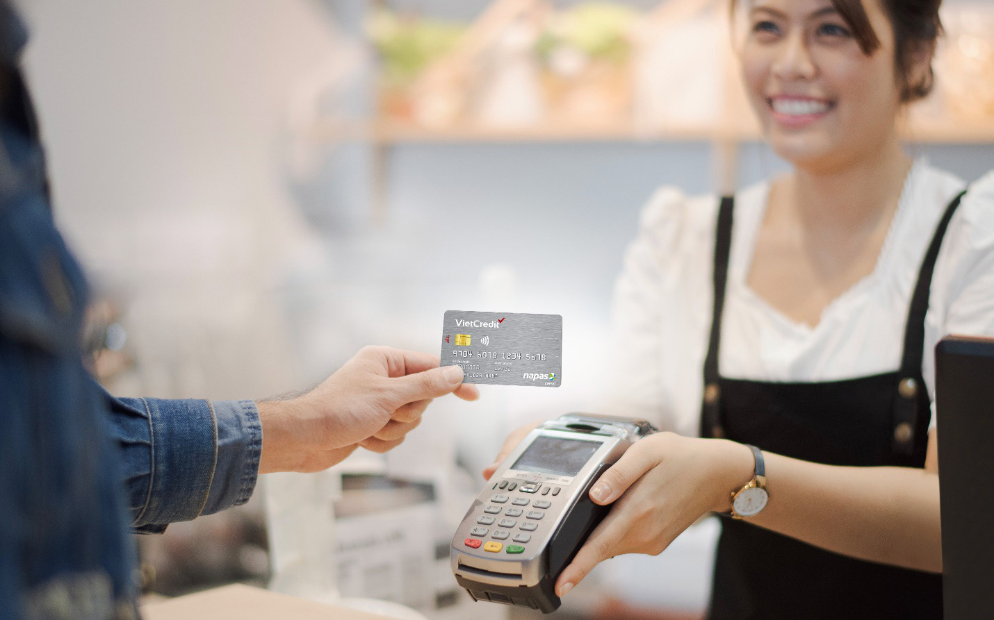 Thẻ tín dụng nội địa VietCredit có thêm tính năng thanh toán qua POS/MPOS