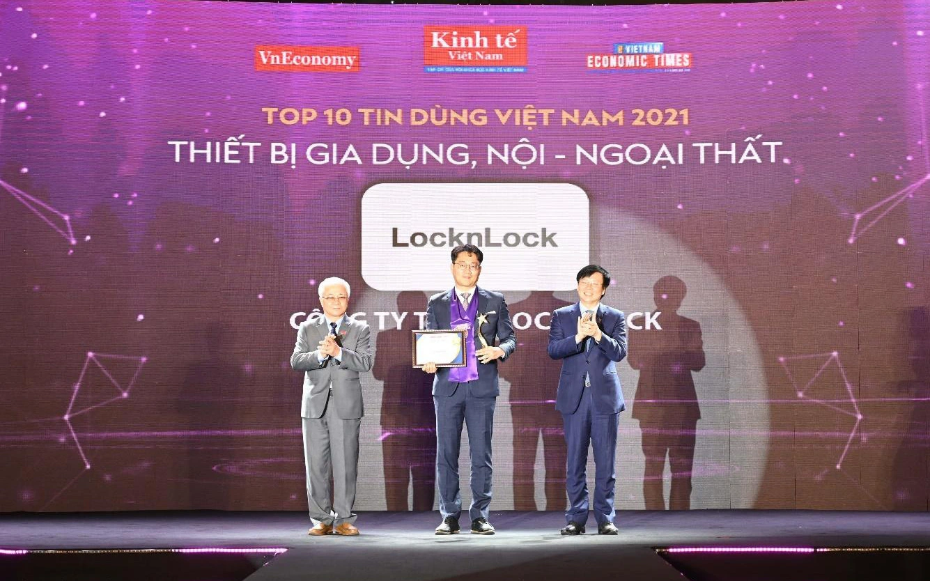 Locknlock vinh danh Top 10 Nhóm ngành Sản phẩm – Dịch vụ Tin dùng 2021