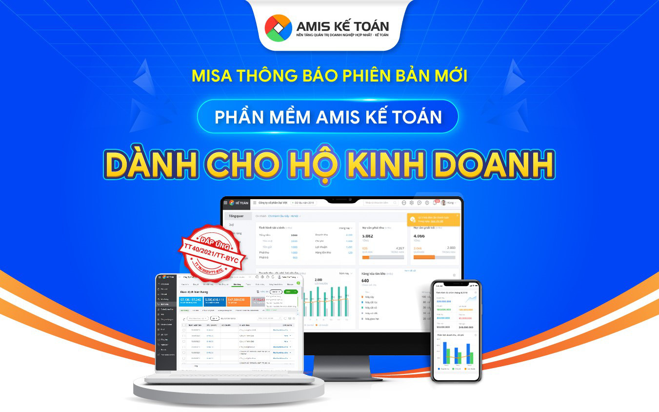 Chính thức ra mắt phần mềm kế toán cho hộ kinh doanh đáp ứng Thông tư 88