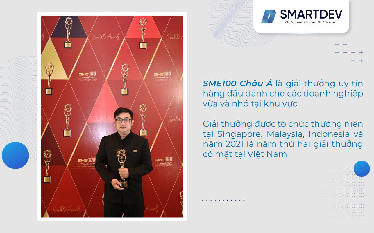 SmartDev được vinh danh Top 100 Doanh nghiệp vừa và nhỏ xuất sắc châu Á
