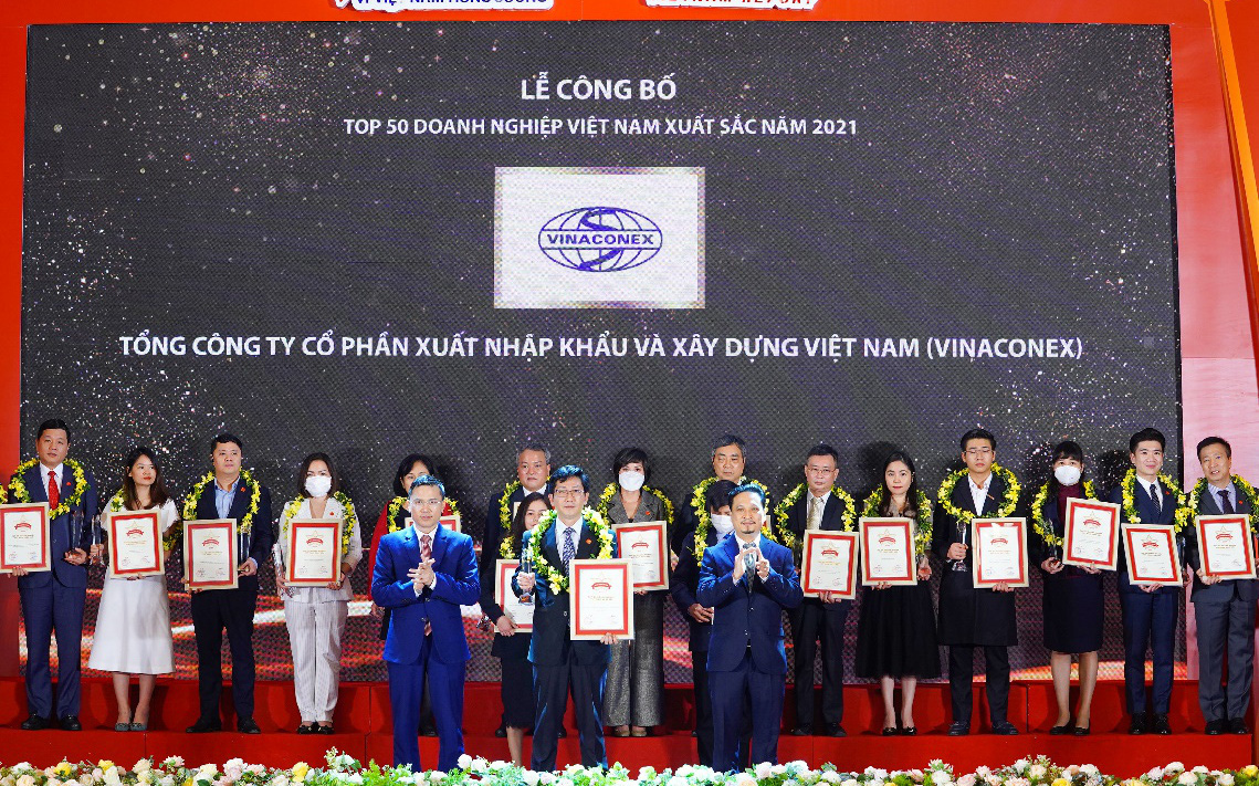 Vinaconex được vinh danh trong Top 50 doanh nghiệp xuất sắc nhất Việt Nam