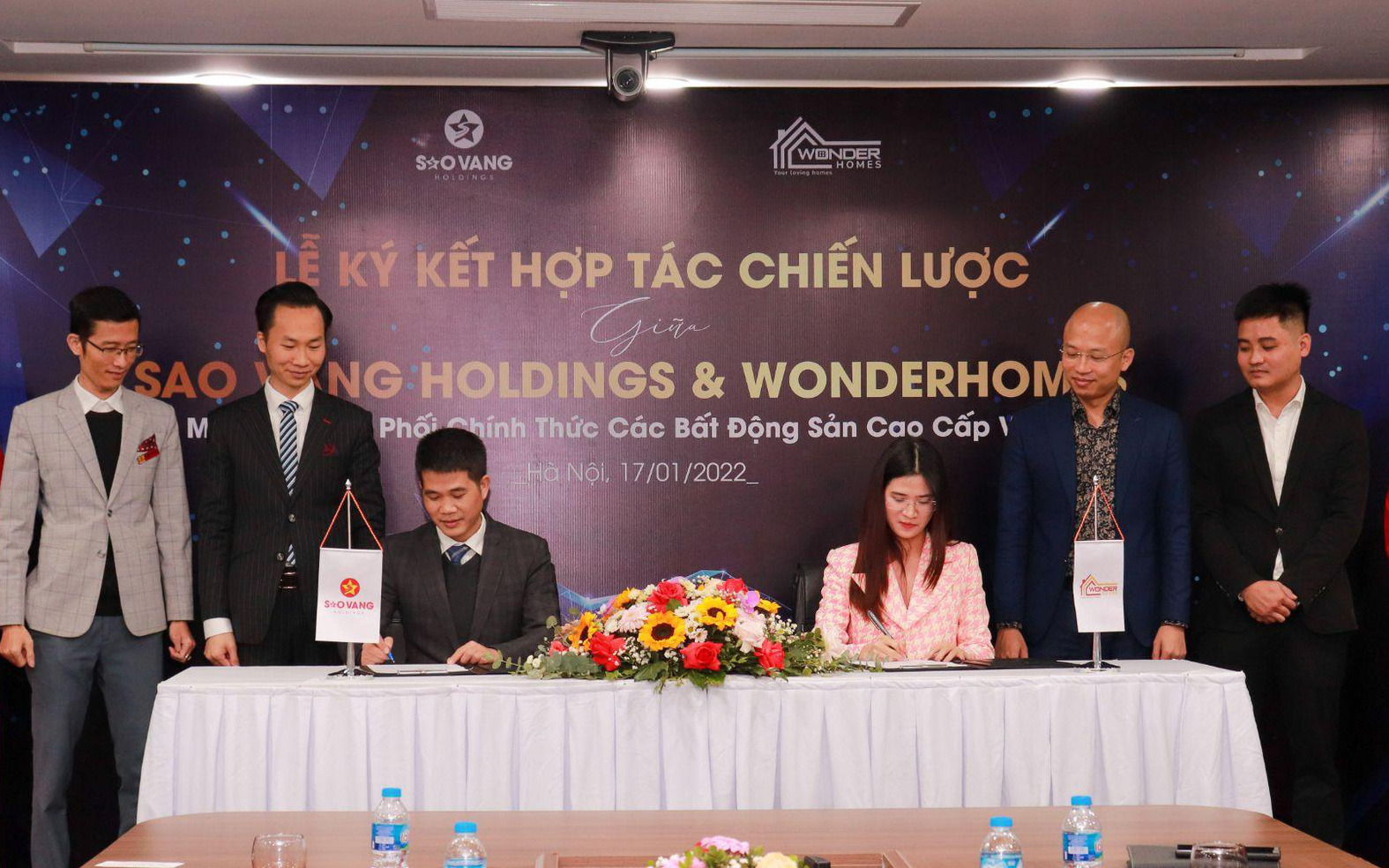 Sao Vàng Holdings và WonderHomes ký kết liên minh F1 phân phối BĐS Vinhomes