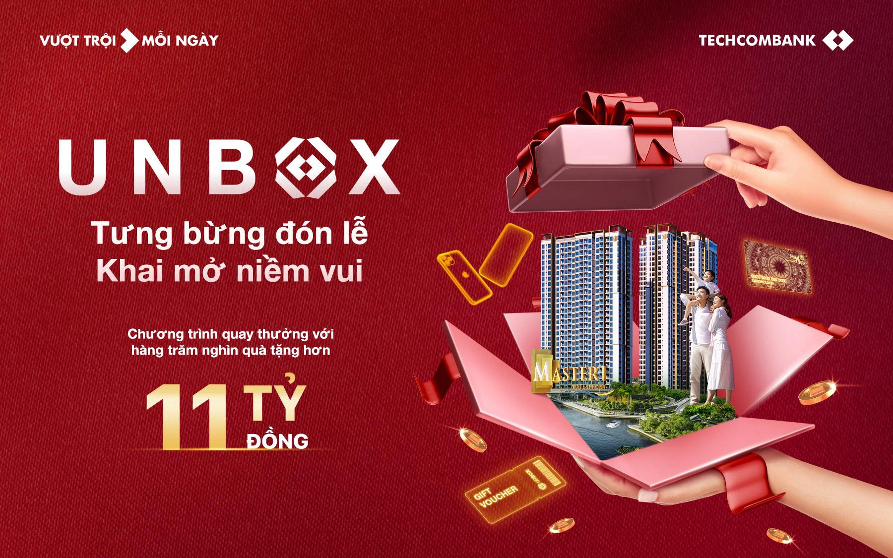 Techcombank mừng năm mới với ưu đãi căn hộ cao cấp trị giá 2,2 tỷ