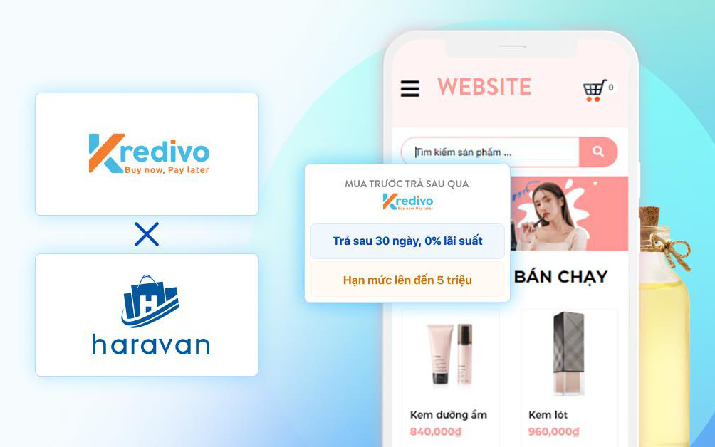 Kredivo bắt tay cùng Haravan giúp tăng 30% doanh số cho nhà bán hàng