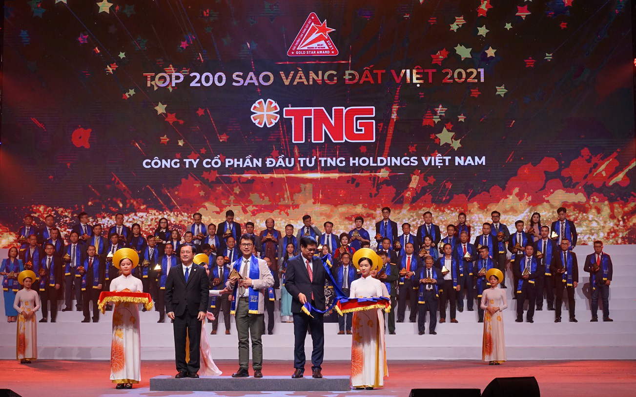 TNG Holdings Vietnam chiến thắng tại Lễ trao giải Sao Vàng Đất Việt 2021