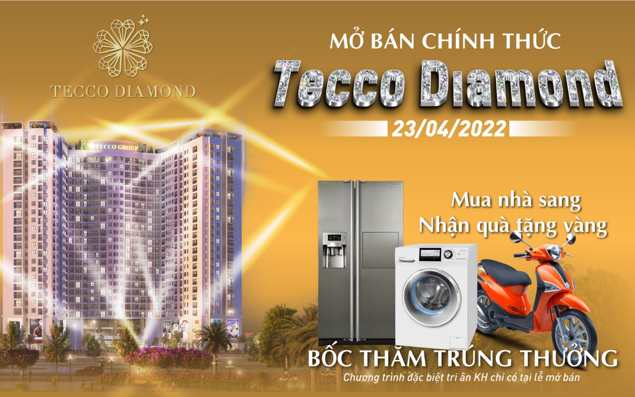 Mở bán chung cư Tecco Diamond: tậu nhà như ý, nhận quà trăm triệu