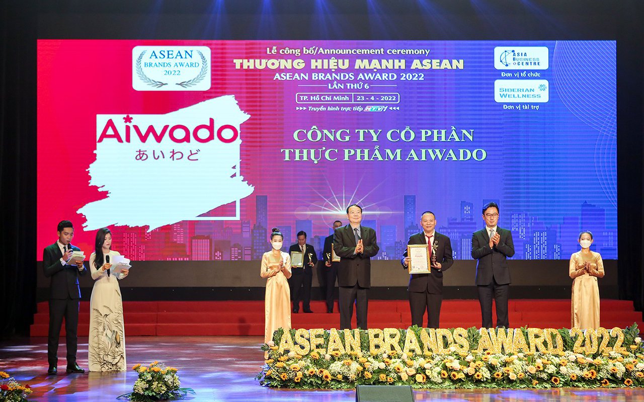 Aiwado đạt TOP 10 thương hiệu mạnh Asean 2022