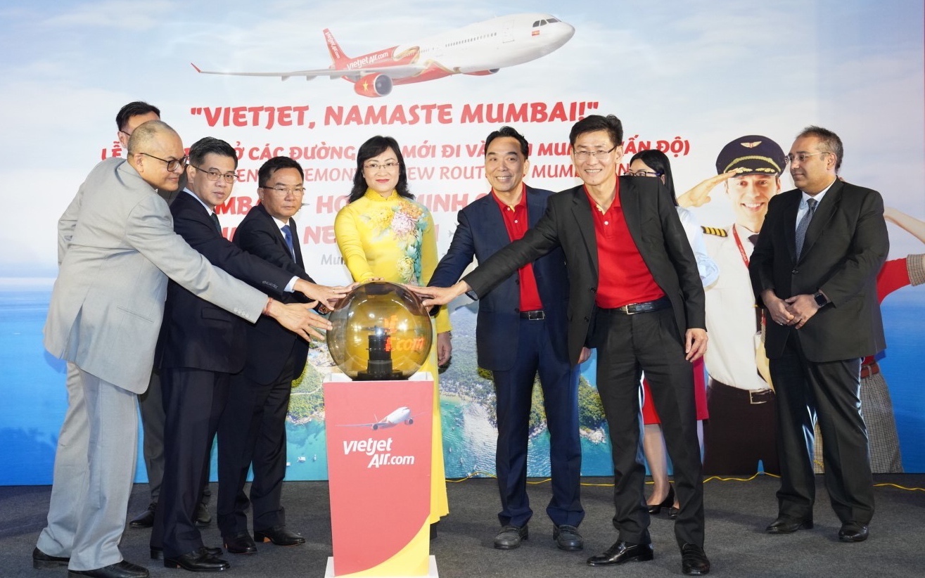 Vietjet mở đường bay HN/TP.HCM – Mumbai, các đường bay Việt Nam - Ấn Độ