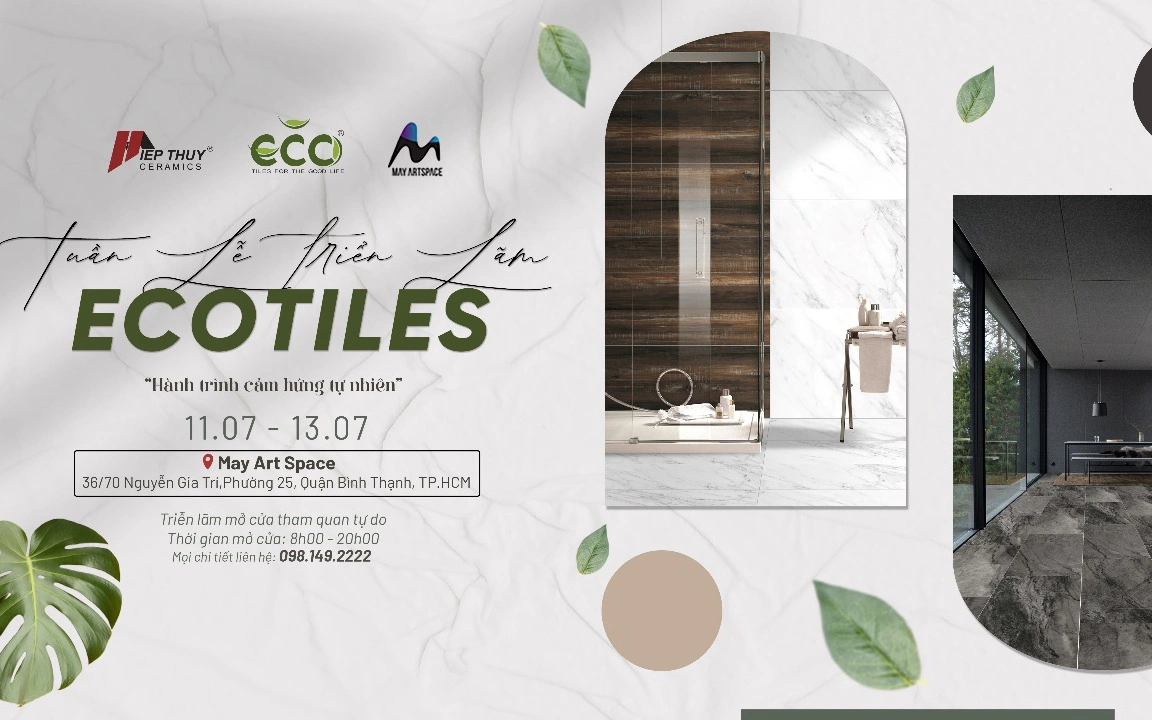 Ecotiles - nâng tầm gạch ốp lát qua triển lãm nghệ thuật tiên phong tại TP.HCM