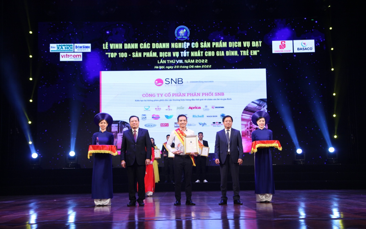 SNB - “Top 100 sản phẩm, dịch vụ tốt nhất cho gia đình và trẻ em”