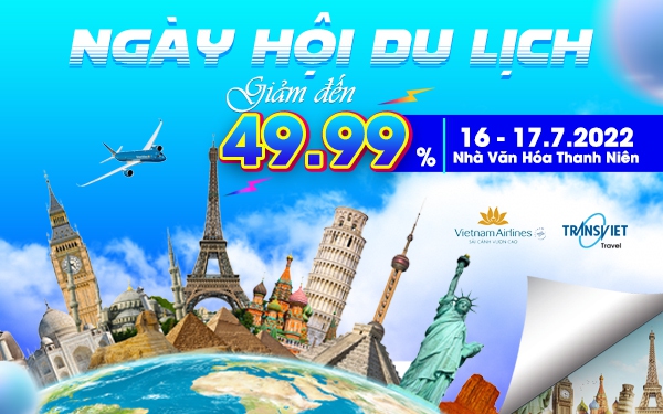 TransViet - Giảm giá tour đến 49,99% tại Ngày hội du lịch