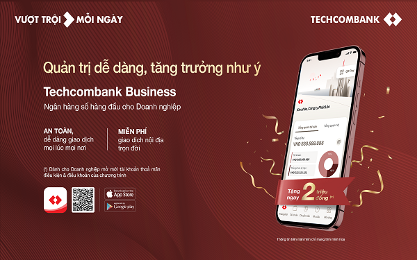 Techcombank tiếp tục là ngân hàng giao dịch chính của nhiều doanh nghiệp