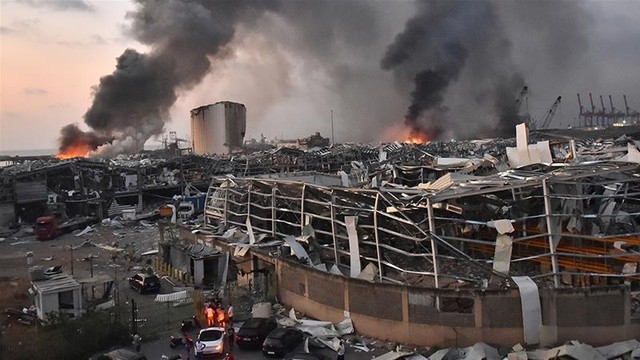 Ảnh vệ tinh cho thấy cảng Beirut tan hoang như thế nào sau vụ nổ kinh hoàng - Ảnh 6.