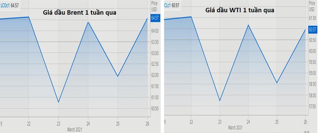 Giá dầu chuyển hướng từ giảm sâu sang tăng mạnh do lo ngại tắc nghẽn ở kênh đào Suez sẽ kéo dài nhiều tuần - Ảnh 1.