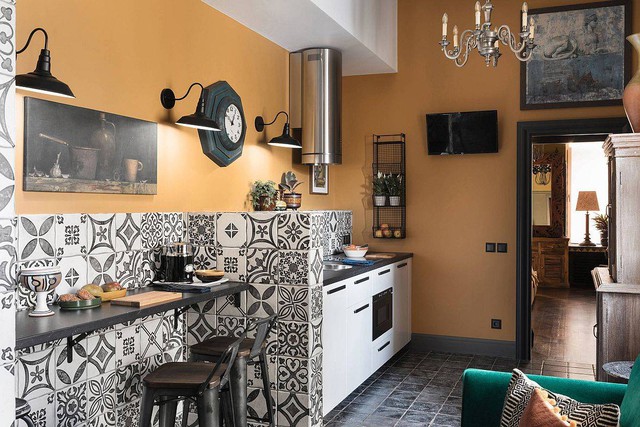 8 phong cách xịn sò cho những phòng bếp nhỏ: Mọi ngóc ngách được tận dụng triệt để, vừa đẹp vừa sang lại rất tiện  - Ảnh 6.