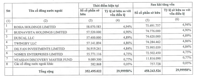 Cổ đông nước ngoài đang sở hữu 30% vốn tại MSB, là những cái tên nào? - Ảnh 2.