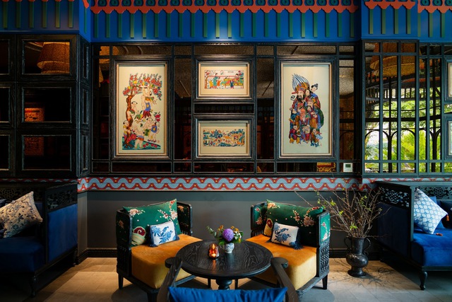 Bên trong “khách sạn di sản” duy nhất sở hữu bức tranh Hàng Trống lớn nhất: Tái hiện nét đẹp Thăng Long xưa độc đáo - Ảnh 9.