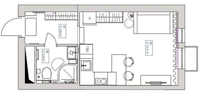 Mãn nhãn với không gian sống thanh lịch, tiện nghi trong căn hộ 22m² của người phụ nữ trung niên: Lối chơi ‘chọi’ màu vừa sang vừa ấm cúng - Ảnh 1.