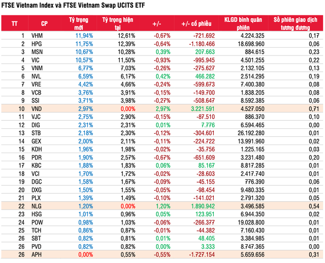 SSI Research dự báo danh mục ETF kỳ quý 1/2022: Thêm vào lượng lớn cổ phiếu NLG, VND, CEO, PVD, VIX; Fubon tăng tỷ trọng VHM, HPG, HDB và ACB - Ảnh 2.