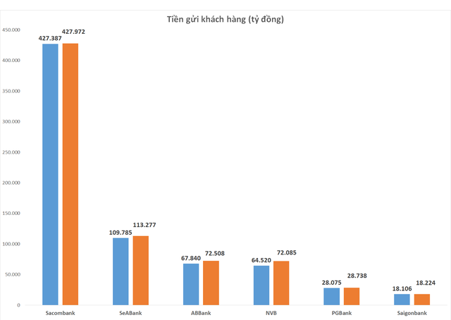 Nhiều ngân hàng bị rút ròng tiền gửi trong năm 2021 - Ảnh 1.