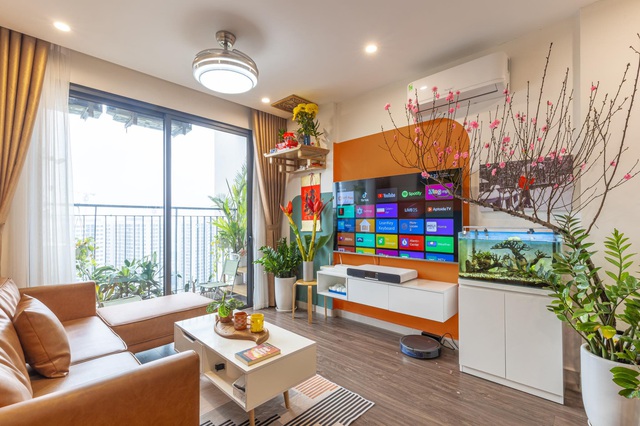 [ Tuổi 30, tôi có 1 căn nhà ] Căn hộ phong cách Color Block hiện đại, trẻ trung của 8x người dân tộc Sán Chay: Chốt mua chỉ sau 3-4 ngày, thiết kế tiết kiệm, gọn gàng vẫn cực ấn tượng - Ảnh 4.