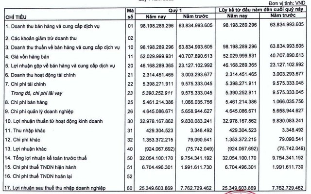 Quý đầu tiên sau khi lên sàn Upcom, Sonadezi Giang Điền (SZG) báo lãi tăng gấp hơn 3 lần cùng kỳ - Ảnh 1.