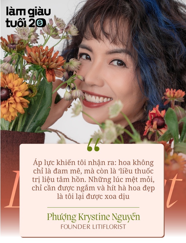 [Tiền đẻ ra tiền] Founder Liti Florist – Phượng Nguyễn: “Người ta bảo, đừng dạy người giàu tiêu tiền và bó hoa 7 số 0 đầu tiên của chúng tôi đến từ yêu cầu của khách hàng” - Ảnh 3.