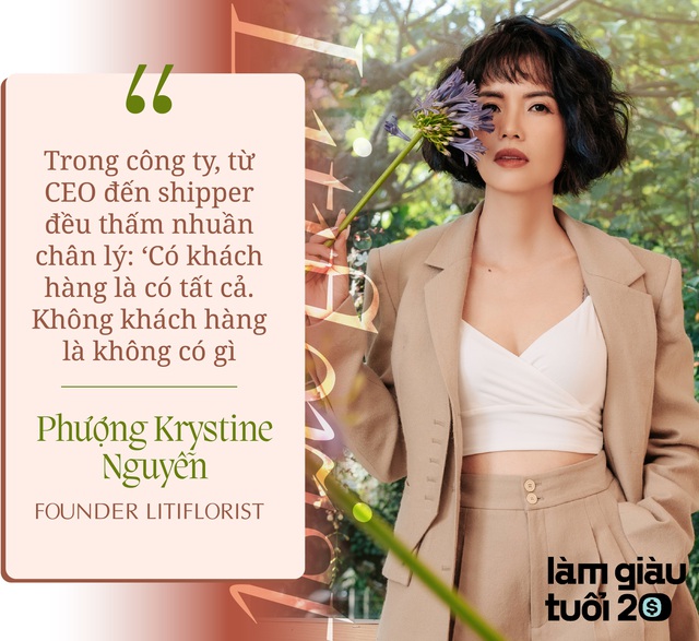 [Tiền đẻ ra tiền] Founder Liti Florist – Phượng Nguyễn: “Người ta bảo, đừng dạy người giàu tiêu tiền và bó hoa 7 số 0 đầu tiên của chúng tôi đến từ yêu cầu của khách hàng” - Ảnh 6.