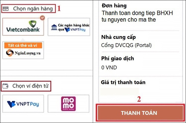 Cách gia hạn BHYT và đóng BHXH online thông qua Cổng Dịch vụ công Quốc gia - Ảnh 10.