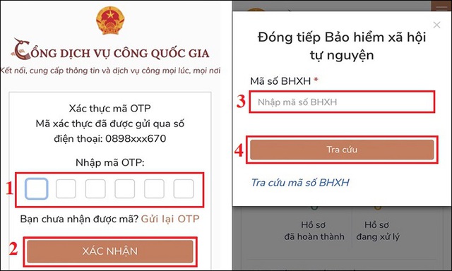 Cách gia hạn BHYT và đóng BHXH online thông qua Cổng Dịch vụ công Quốc gia - Ảnh 9.