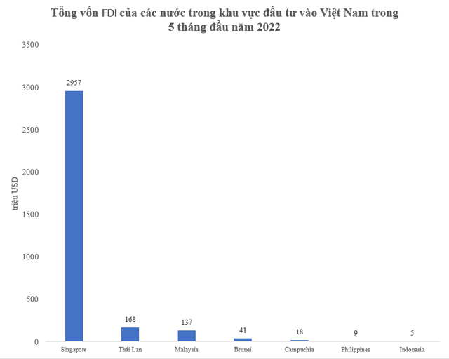 Ngoài Singapore, Thái Lan và nhiều nước trong khu vực đã đầu tư bao nhiêu tiền vào Việt Nam? - Ảnh 1.