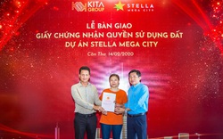 Khách hàng nhận bàn giao Chứng nhận quyền sử dụng đất Stella Mega City đúng cam kết